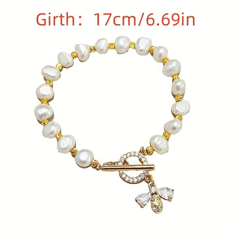 Freshwater Pearl Bracelet Elegant Hand Jewelry Wedding Anniversary & Mother's Day Gifts