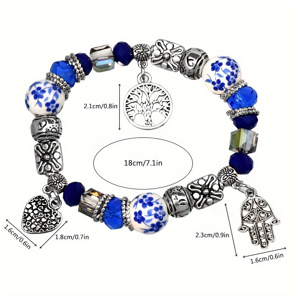 Boho Style Charm Bracelet élégant Bracelet perlé pour les femmes et les filles