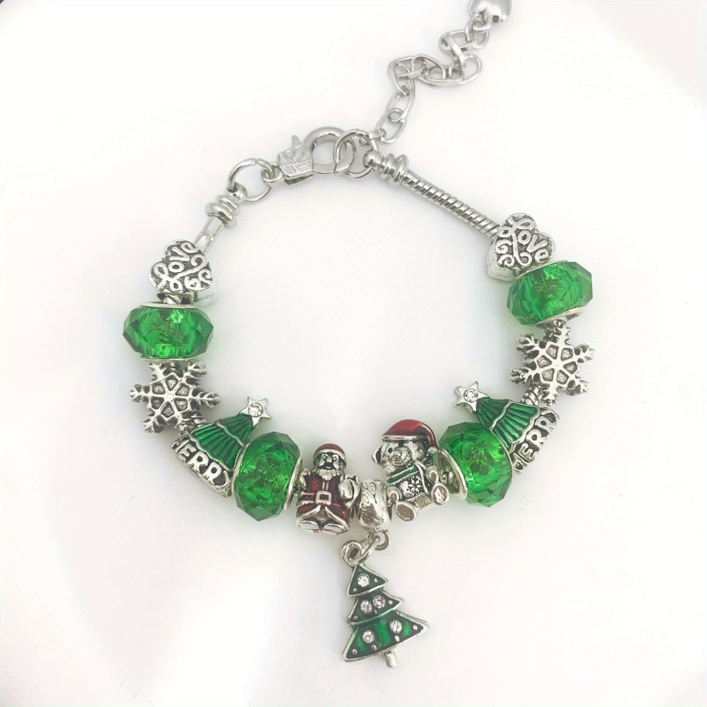 Sparkling Rhinestone Charm Bracelet con colgante de estrella-Regalo perfecto para mujeres y niñas