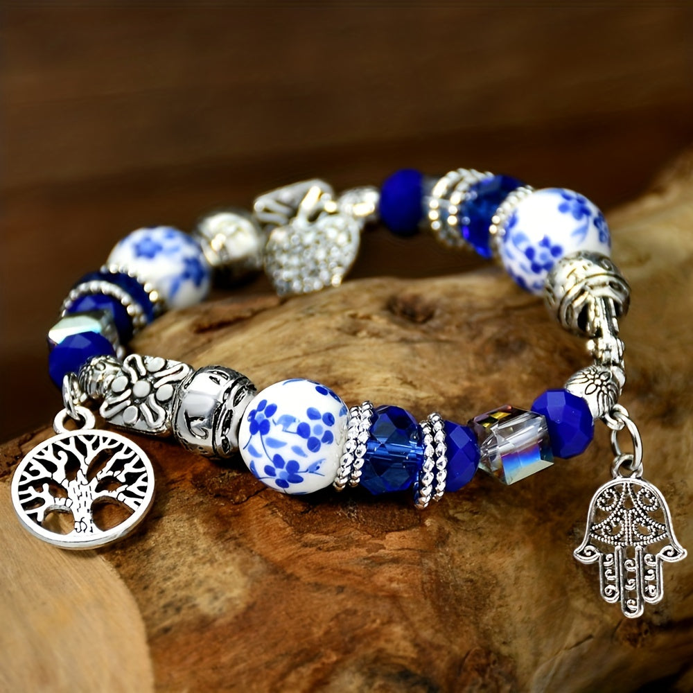 Boho Style Charm Bracelet élégant Bracelet perlé pour les femmes et les filles