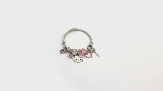 1pc Sanrio Hello Kitty Bracelets, Creative Cartoon Bangles For Girls, Sweet Gifts For Girls