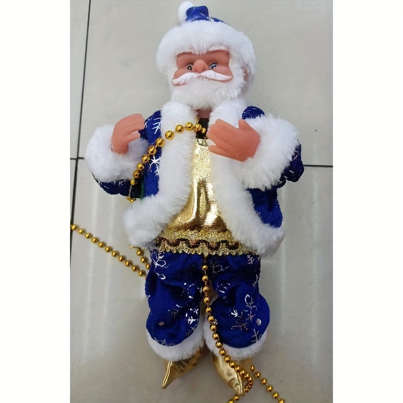 Electric Christmas Ball Climbing And Rope Climbing Elderly Man