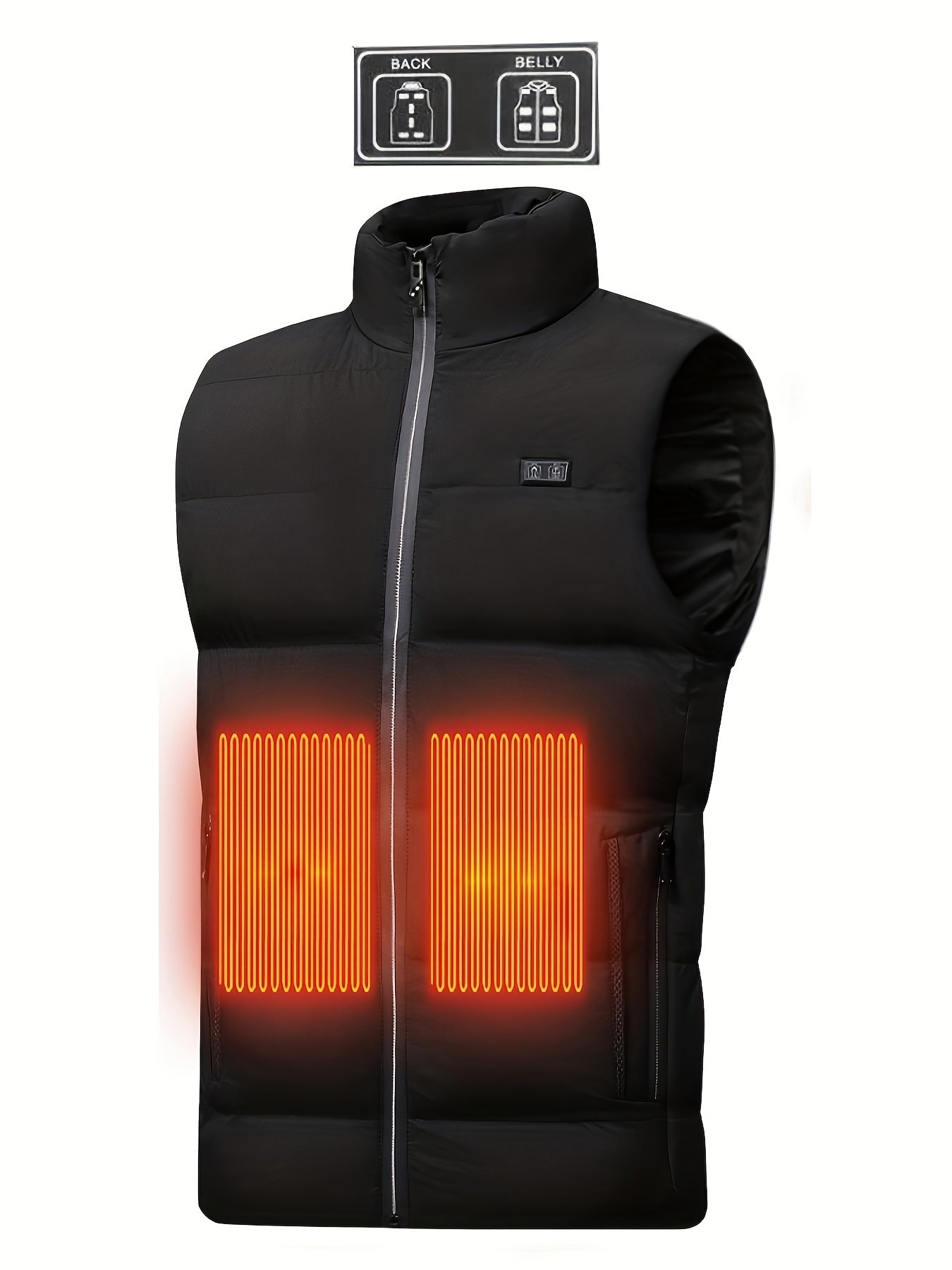 9 Areas Heated Vest For Men, Constant Temperature Intelligent Electric Sleeveless, Mens Winter Jacket Waistcoat