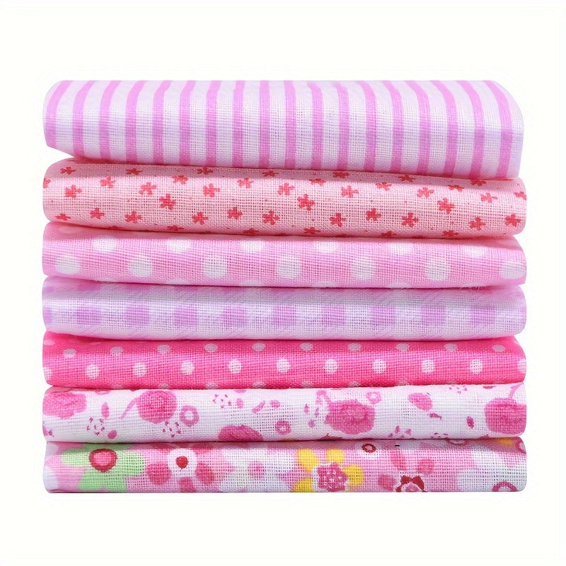 56pcs Cotton Fabric Sewing Fabric 100% Cotton Flower Printed Fabric For DIY, Crafts, Projects, Quilting