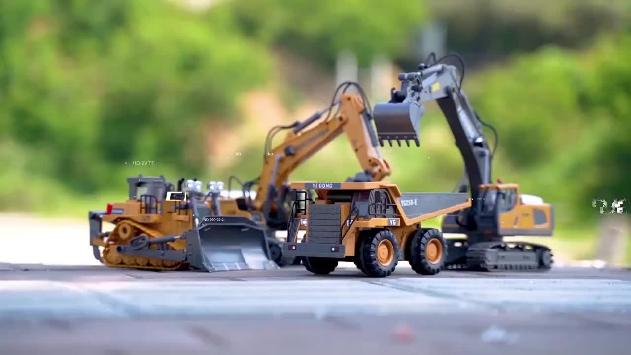 Remote Control Alloy Excavator Dump Truck: Engineering Vehicle Toy Car For Kids' Playtime Fun!