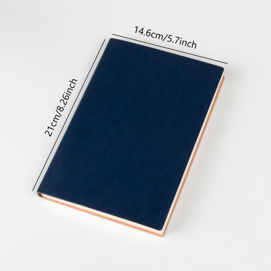 22pcs A5 Dark Blue Lined Journal For Men And Women - Faux Hardcover Writing Notebook - 100gsm 196 Pages Each,Thick Paper College Ruled Personal Diary For Work Office School