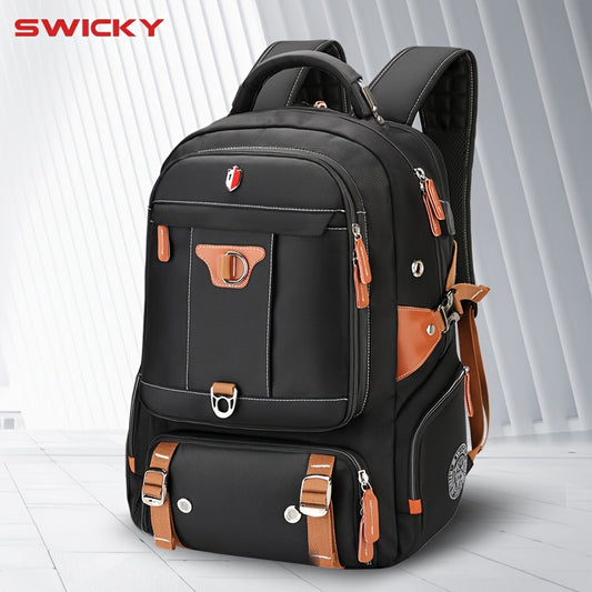 Men's Large Capacity Business Backpack, Multifunctional Travel Luggage Bag