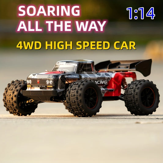 1:14 Full Scale 4WD High Speed Car With LED Lights, 2.4G Remote Control Off-Road Vehicle Toys, RC Racing Car 40KM\u002FH For Adults And Kids