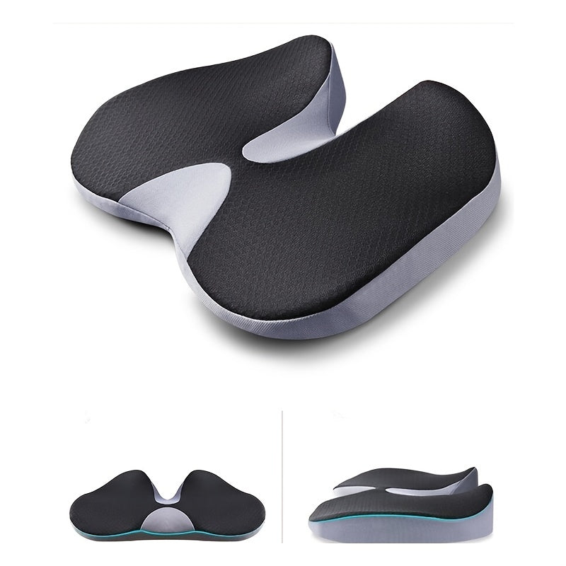 Premium Memory Foam Car Seat Cushion - Perfect For Sciatica & Lower Back Pain Relief!