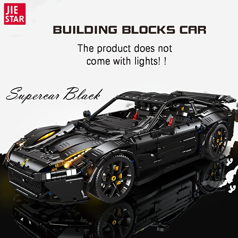 3097pcs Assembled Building Blocks Toys, City F12 Car Model, Creative Racing Sports Car Toys, Gift For Sports Car Lovers