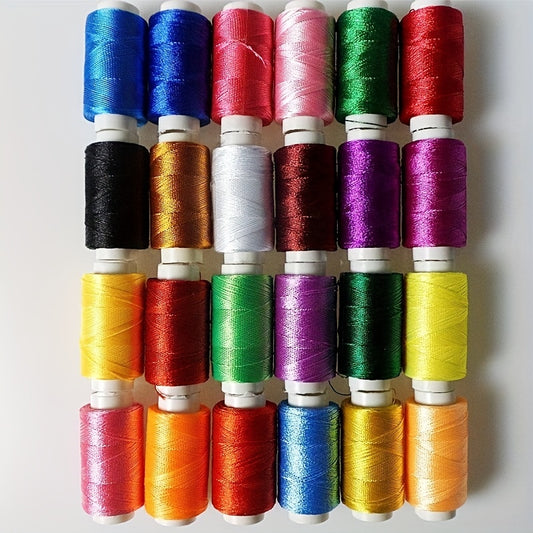 50pcs Viscose Embroidery Thread, Luminous Silk Rays, 3 Strands Embroidery Handmade Silk Thread For Cross Stitch Insoles Tassels Clothing