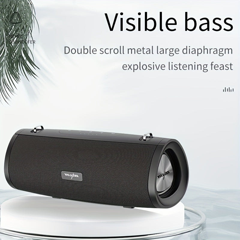 ZEALOT S39 60W  Wireless Speakers: 24 Hours Of Booming Stereo Sound, 7200mAh Battery, Dual Pairing, Waterproof IPX 5, And More!