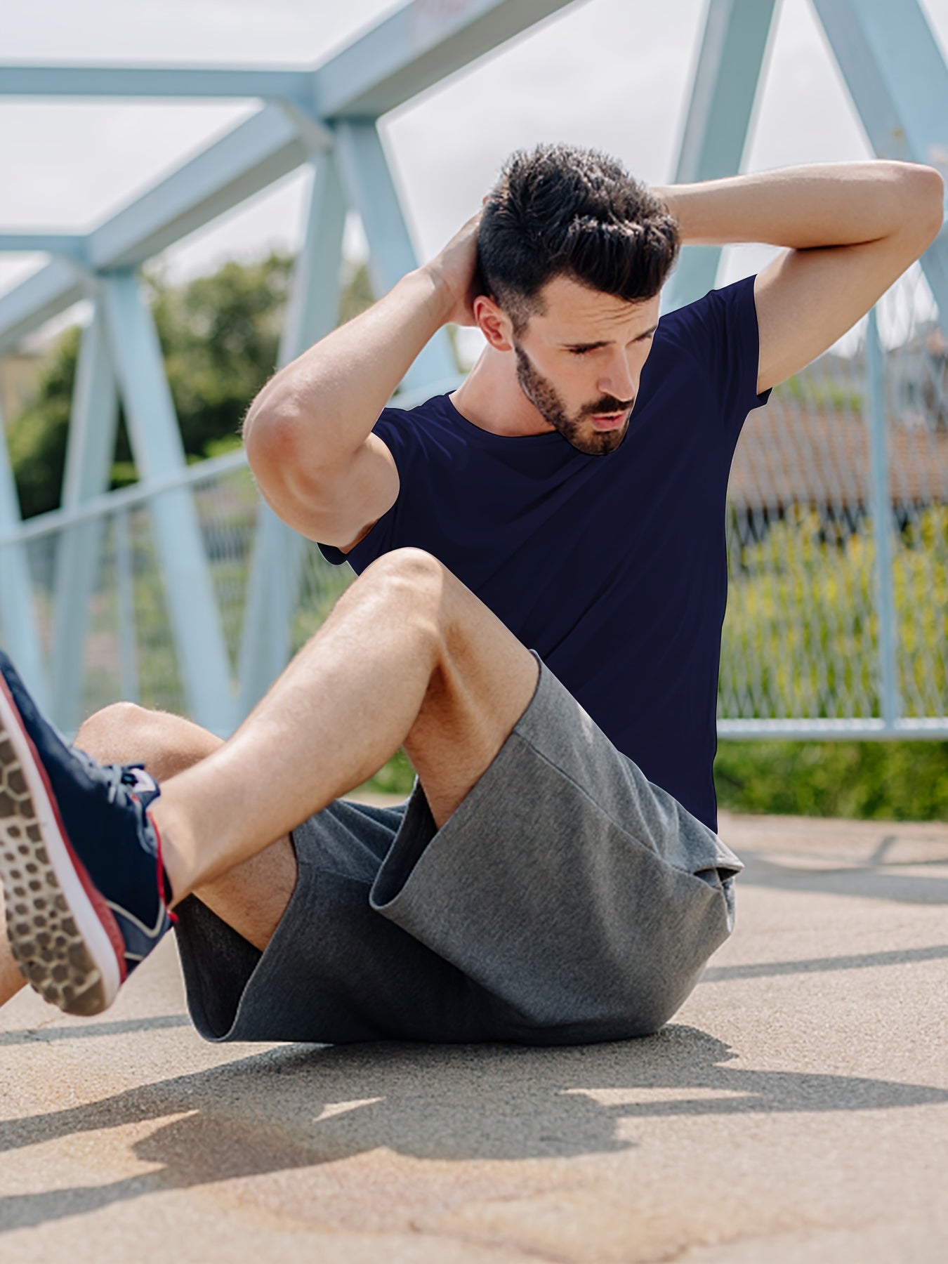 Camisetas de las PC de los hombres del tamaño extra grande 5, camisetas ocasionales de los deportes, camisetas respirables de secado rápido para el verano, ropa de los hombres