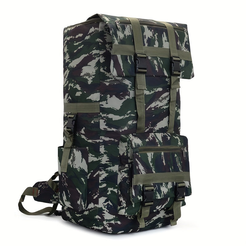 Large Capacity Travel Backpack Luggage Bag, Men And Women Long Distance Travel Moving Backpack, Camouflage Outdoor Sports Leisure Storage Large Bag