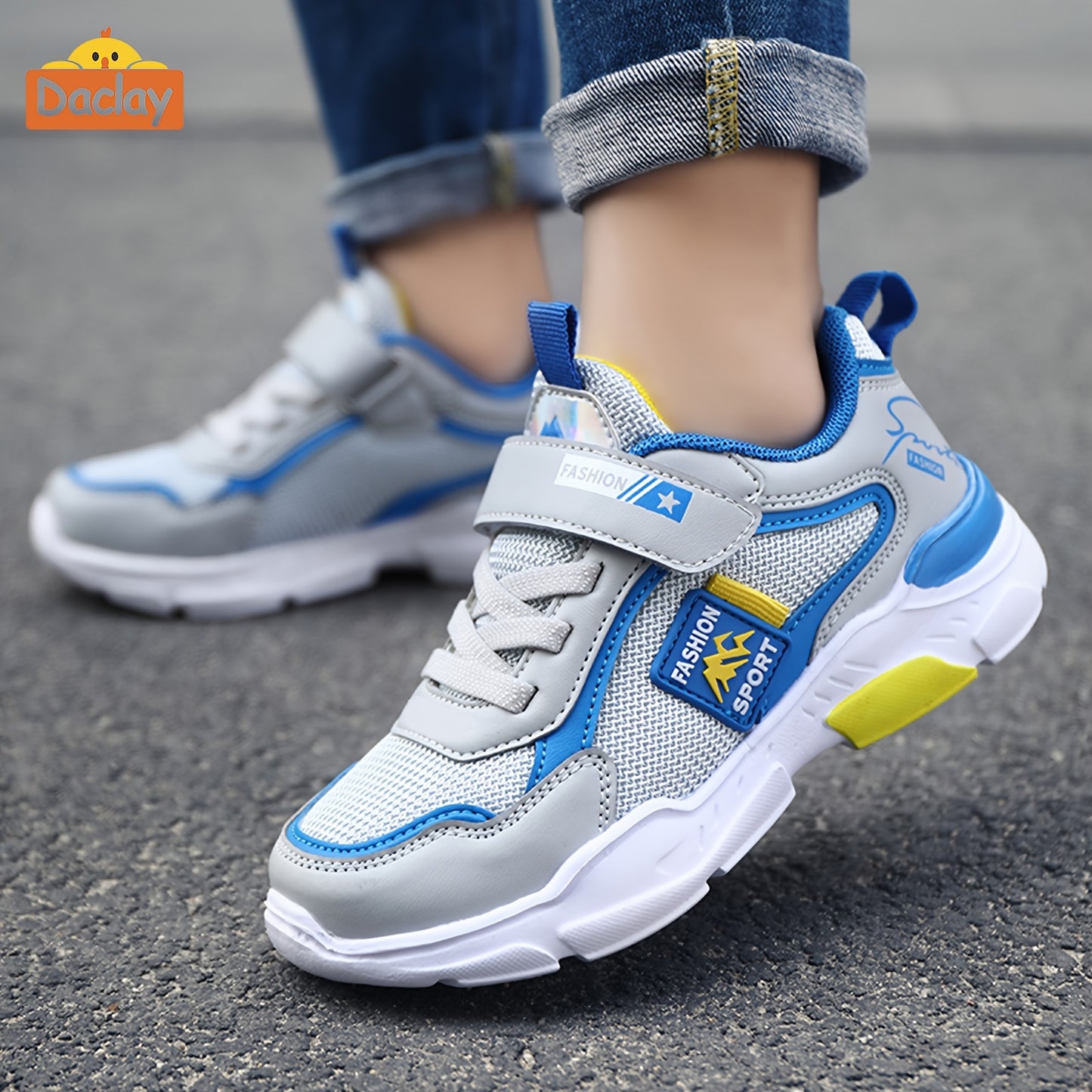 Daclay Children's Running Shoes Sports Shoes Girls' And Boys' Shoes Basketball Shoes Casual Sports Shoes