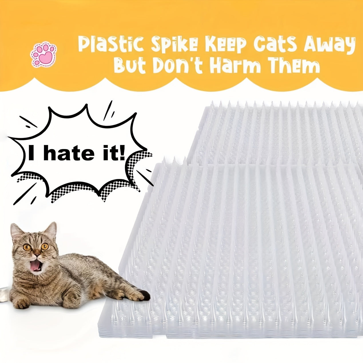 6PCS Transparent Thorn Pad, canapé Isolation Anti-Cat Thorn Pad Pet Supplies