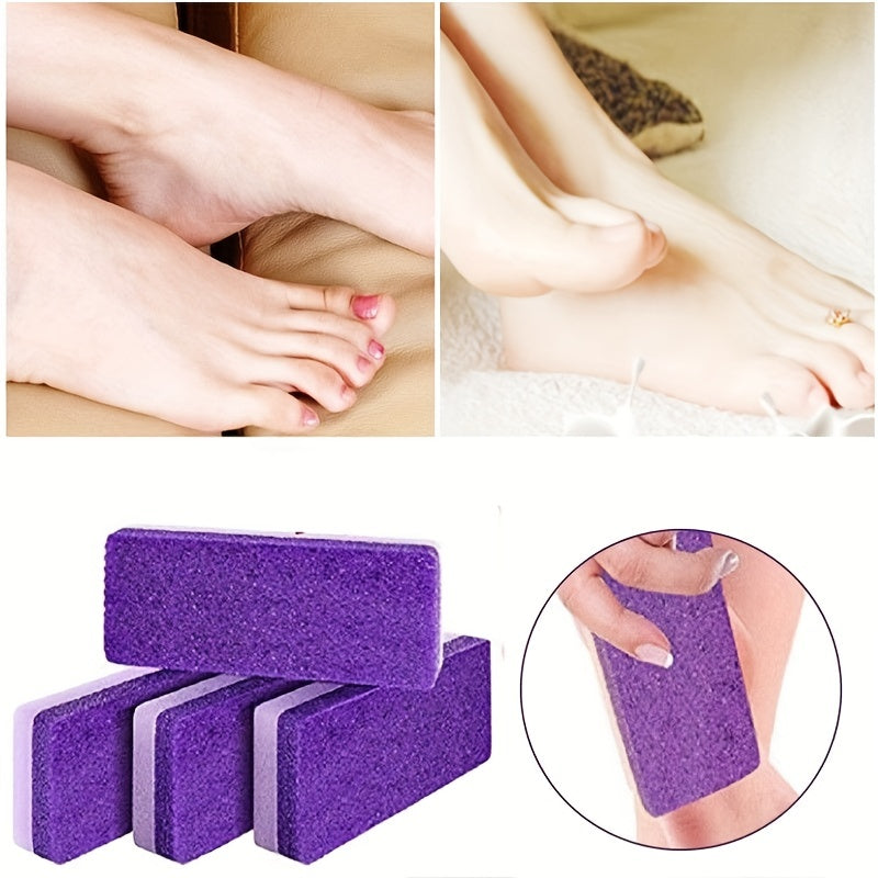 4pcs pierre ponce pour exfolier et élimination des callosités-Dissolvant de peau dure pour les soins des pieds et épurateur de pédicure