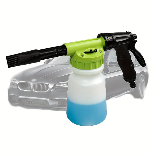 Foam Cannon For Garden Hose,Adjustment Ratio Dial Foam Gun,Car Wash Soap Spray Foamer Green