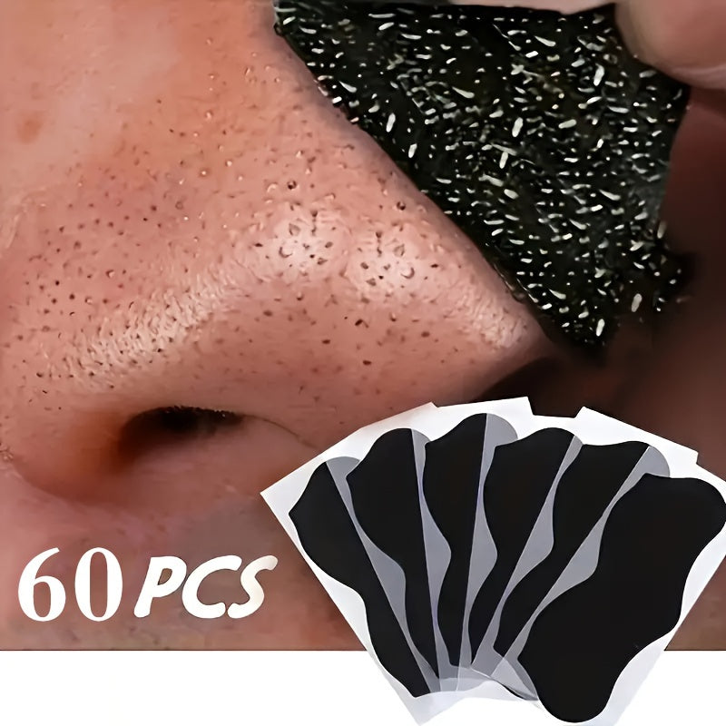 60 PCS Nasen maske Tiefen reinigende Hautpflege Schrumpf-Poren-Maske Nasen pflaster