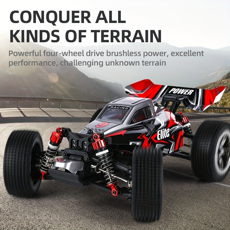 4WD 1:16 Remote Control Car .70KM\u002FH High-Speed Brushless Motor Metal Transmission Racing Car Monster Truck,Christmas Gift