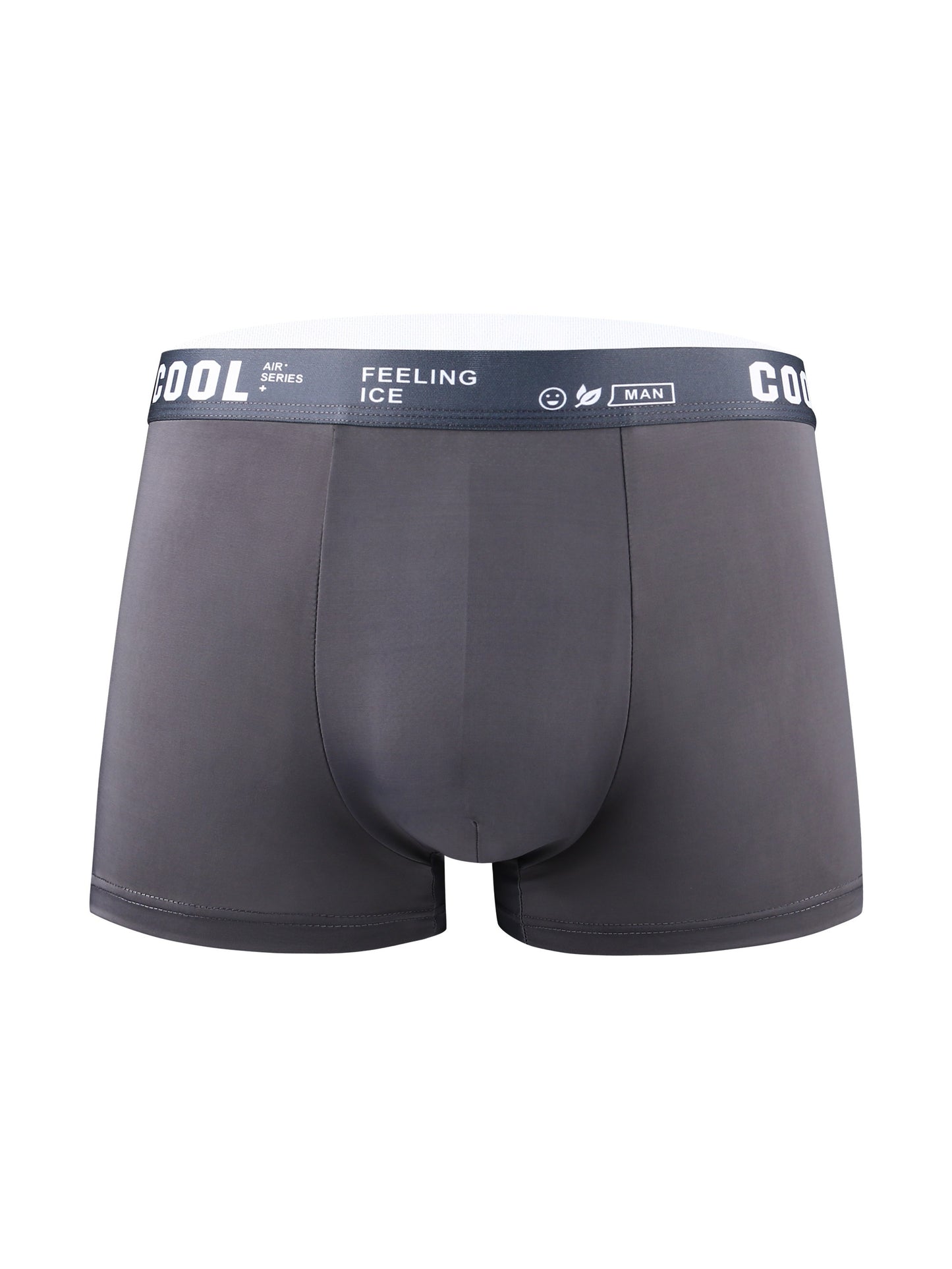 4pcs plus la taille des hommes glace soie cool sous-vêtements, sexy ultra-mince antibactérien Boxers slips, respirant doux et confortable élastique Boxers Trunks Shorts