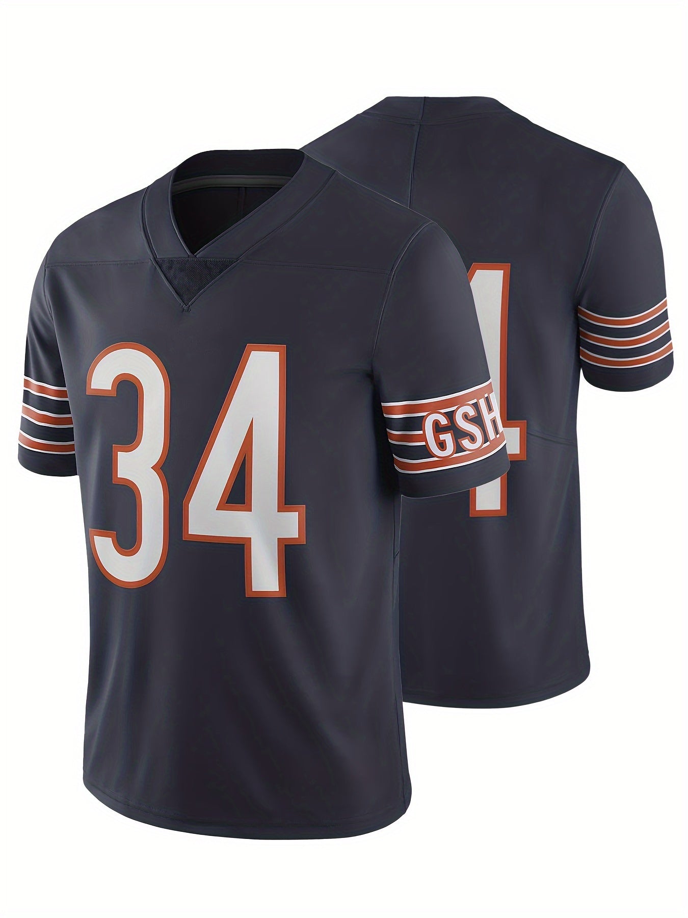 Camiseta de jersey de impresión gráfica #34 para hombres de talla grande para deportes \ u002Ffootball, ropa de hombre