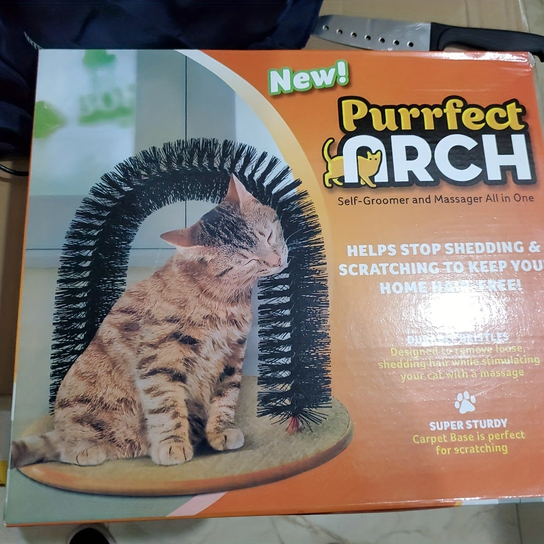 Cat Arch Self Groomer &amp; Massger tout en un: prenez soin de votre félin avec une brosse de massage et de toilettage!