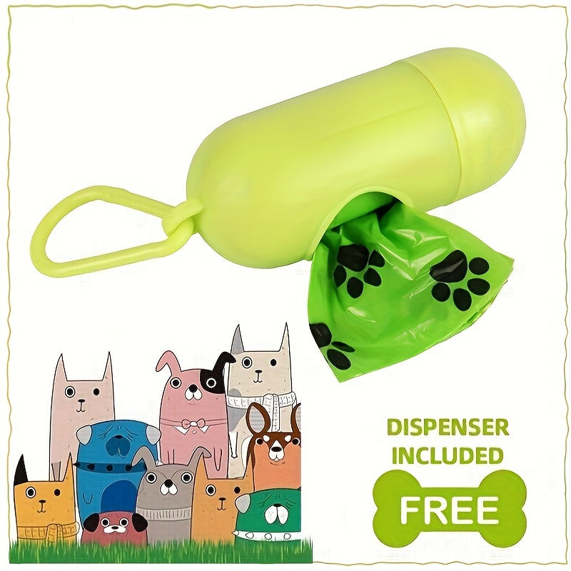 180pcs\u002F12 Rolls Pet Poop Bags, With 1pc Dispenser, Portable Pet Cleaning Supplies, Cleaning Tools