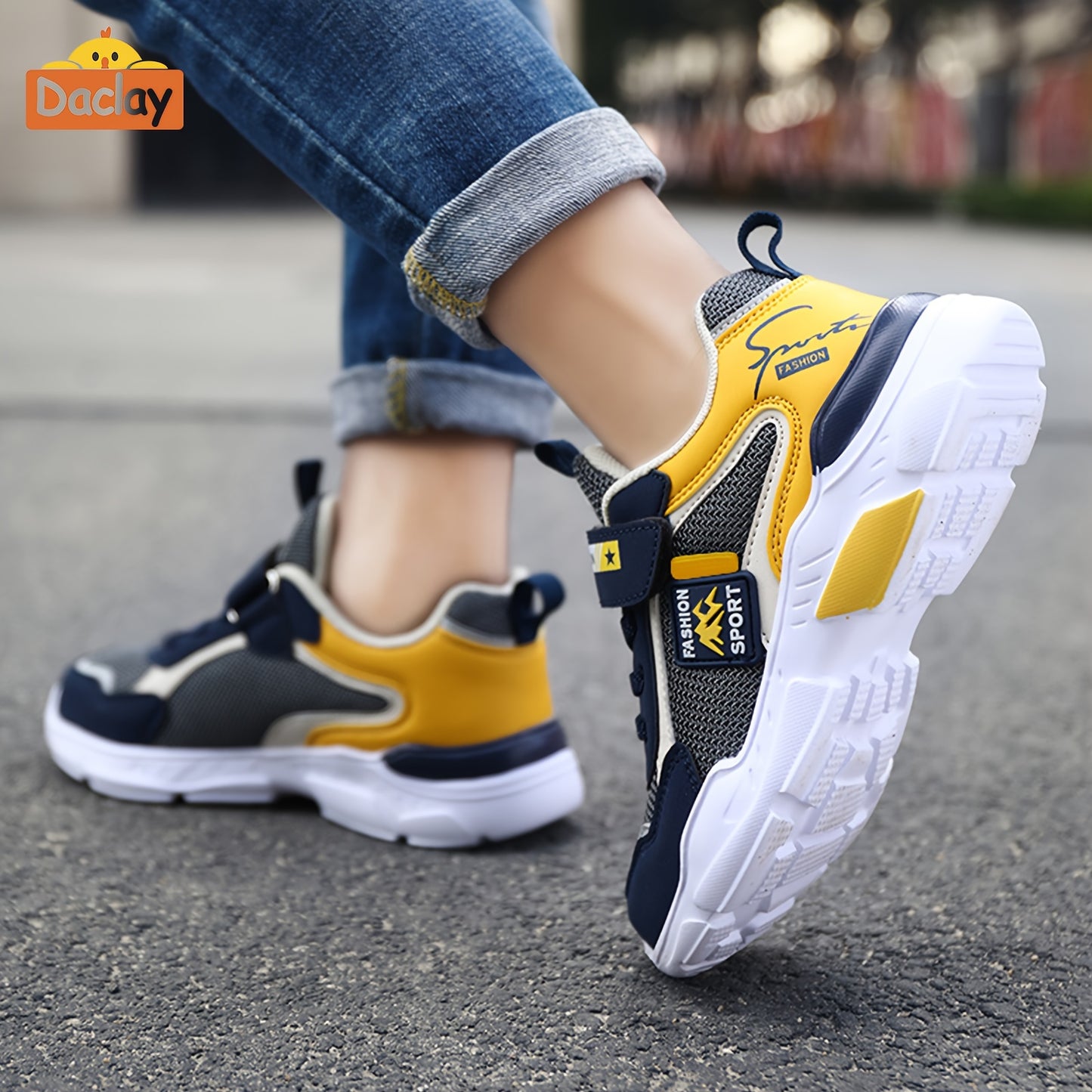 Daclay Children's Running Shoes Sports Shoes Girls' And Boys' Shoes Basketball Shoes Casual Sports Shoes