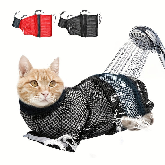 Keep Your Pet Clean & Comfortable with Our Premium Pet Grooming Mesh Bag & Harness!