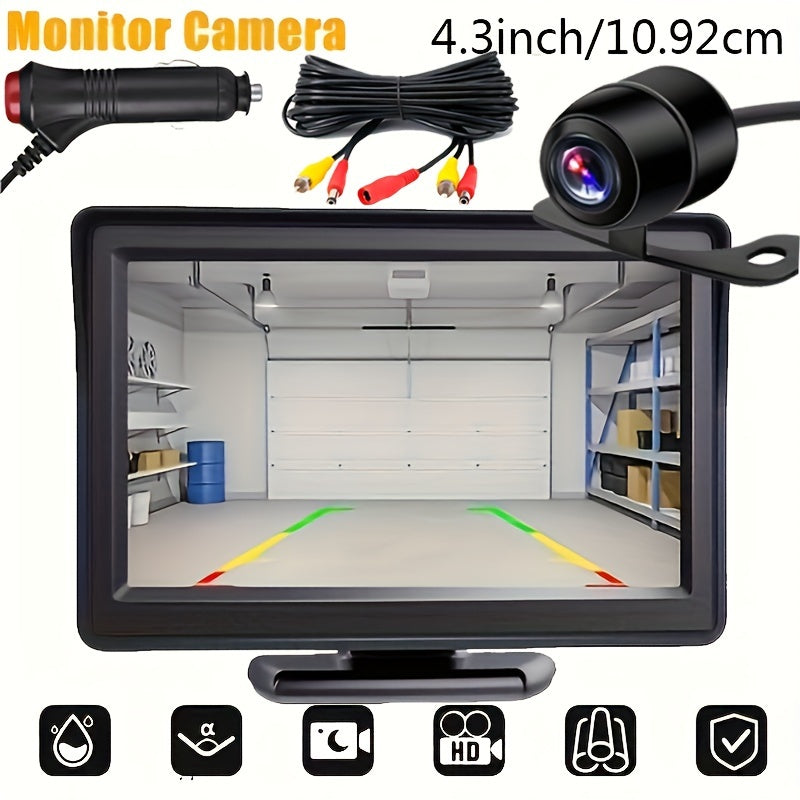 Upgrade Your Car With A Waterproof HD Reversing Camera & 4.3 Display