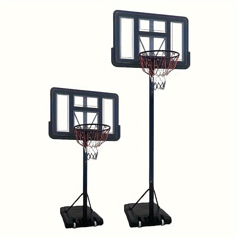 1pc Standard Basketball Rack, Mobile Adjustable Portable Basketball Rack, Basketball Hoop - Adjustable Height Between 2.45m And 3.05m Above The Ground (96.46inch And 120.08inch )