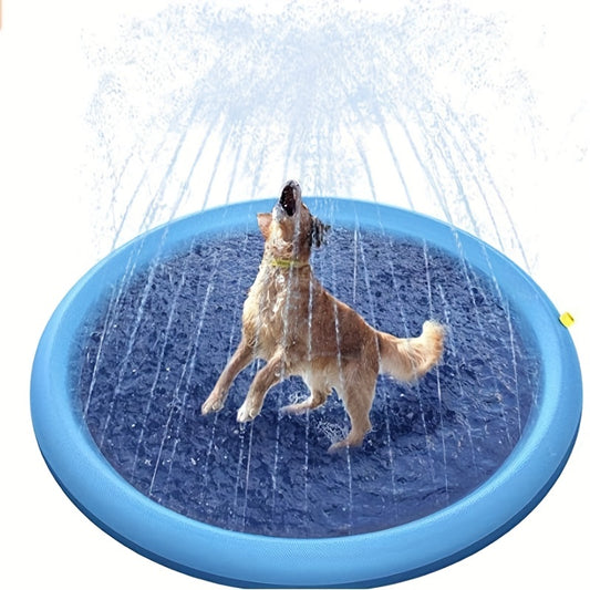 Foldable Pet Spray Pad Dog Bath Pool Thickened Durable Bathing Tub Pet Summer Outdoor Water Toys