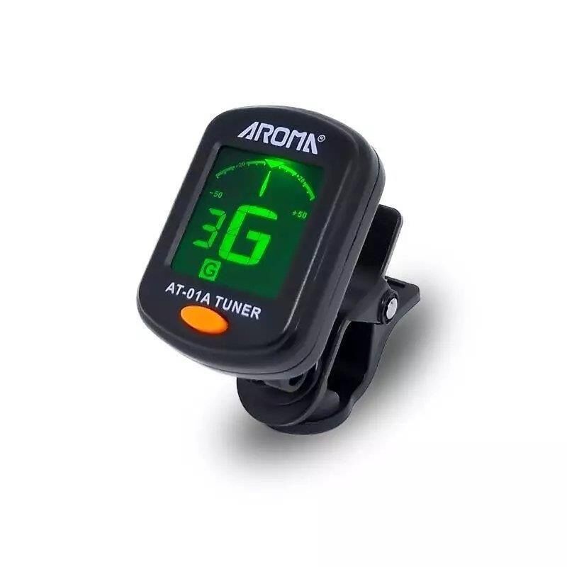 Tune Your Guitar, Bass, Violin, Or Ukulele Instantly With The AROMA AT-01A Portable Clip-on Tuner!