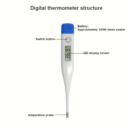 1pc Thermometer, Celsius Thermometer - Digital Medical Fever Thermometer For Fever Accurate And Fast Readings - Oral And Rectal Fever Indicator Celsius