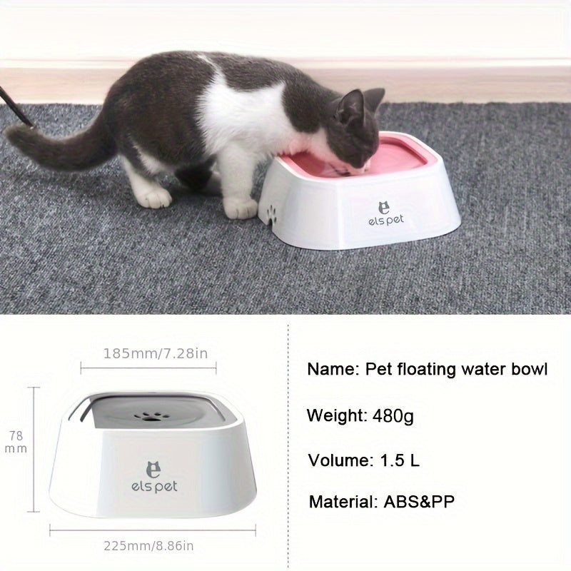 Dog Water Bowl Dog Bowl Slow Water Feeder No-Spill Pet Water Bowl Slow Feeder Dish