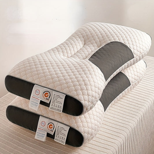 Travesseiro de massagem spa 3d, para ajudar a dormir e proteger o pescoço, travesseiro de malha de algodão, travesseiros de cama para quarto, dormitório, 1 peça