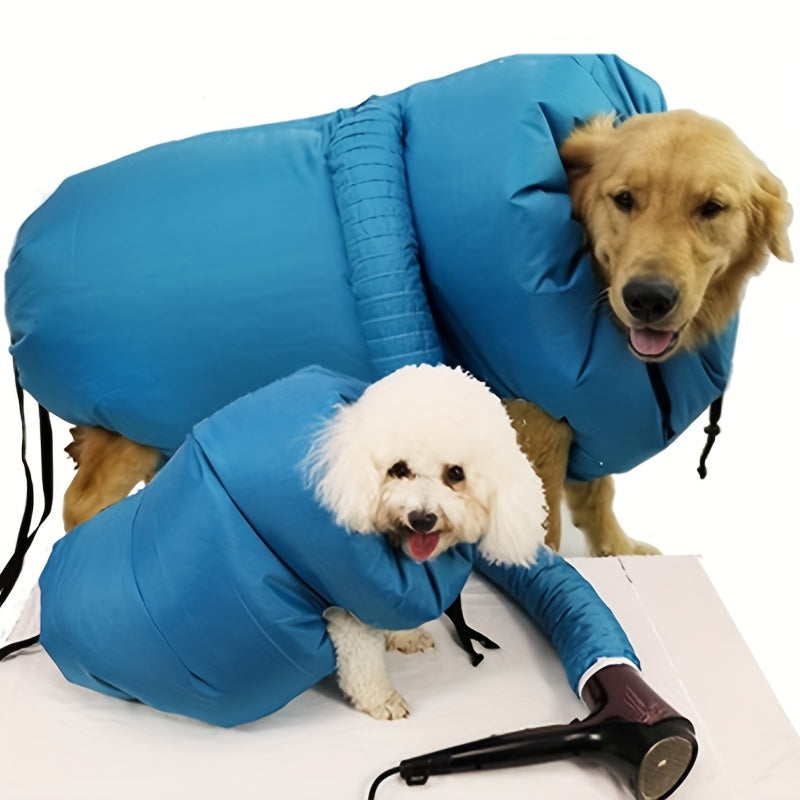 Séchez rapidement la fourrure de votre animal de compagnie avec ce sac pliant sèche-cheveux pour chien!