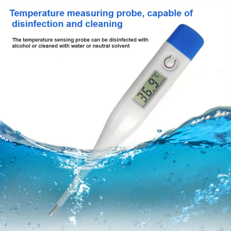 1pc Thermometer, Celsius-Thermometer-Digitales medizinisches Fieber-Thermometer für Fieber-genaue und schnelle Messwert-orale und rektale Fieber anzeige Celsius