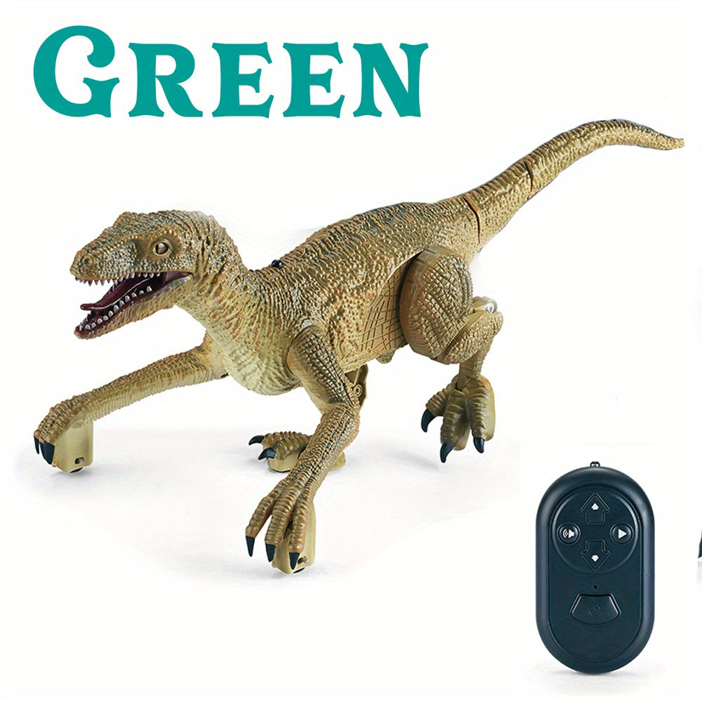 RC Dinosaur Robot,Walking And Roaring Dinosaur Remote Control Electronic Robots Toy Jurassic Raptor Toys Dinosaurs With Light And 6 Sound, Christmas, Halloween, Thanksgiving Day Gift