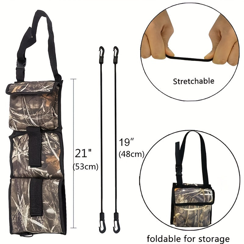 2pcs Camouflage Hunting Bag for Trucks and Vehicles - Durable and Practical Hunting Supplies