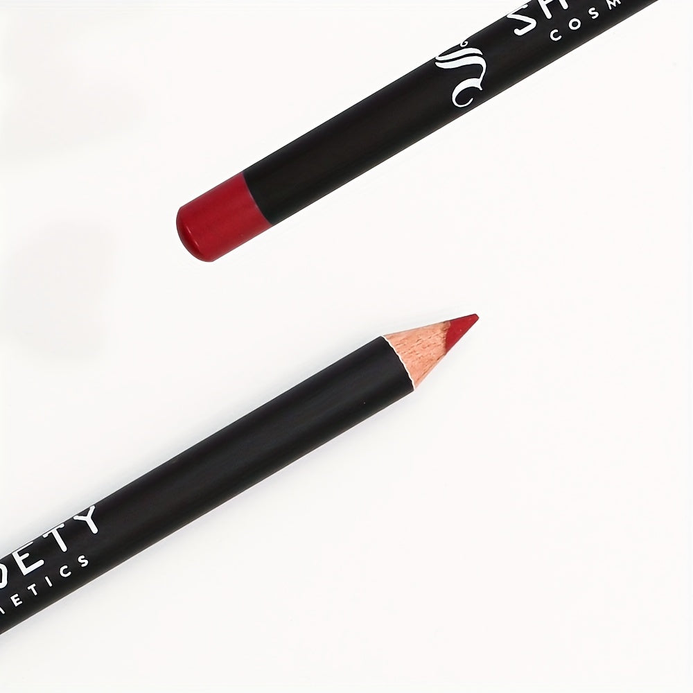 12pcs Multi-color Lip Liner Set, Waterproof, Sweat Proof, Long Lasting And Natural Look Lip Liner Crayon
