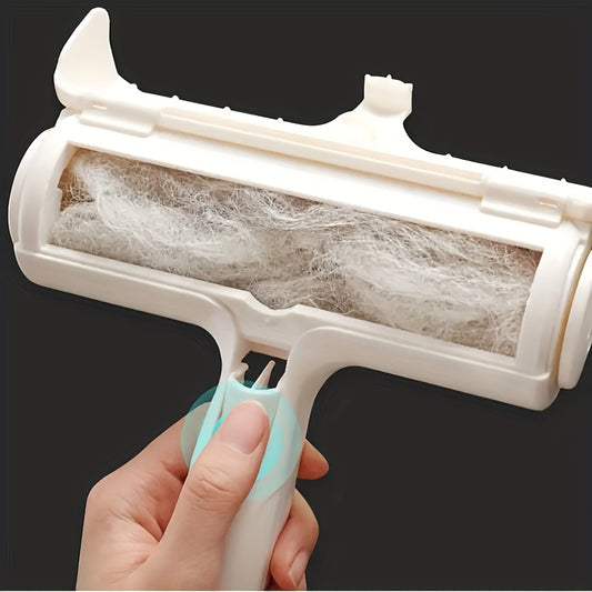 Brosse à rouleau portable à peluches réutilisable-Enlevez rapidement les poils de chat et de chien des meubles et des vêtements!