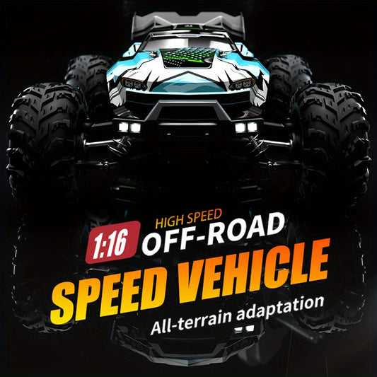 All Terrain 4WD High-speed Off-road Car, Designed With A Simulation Structure, 2.4G Full Proportion Synchronous Remote Control System