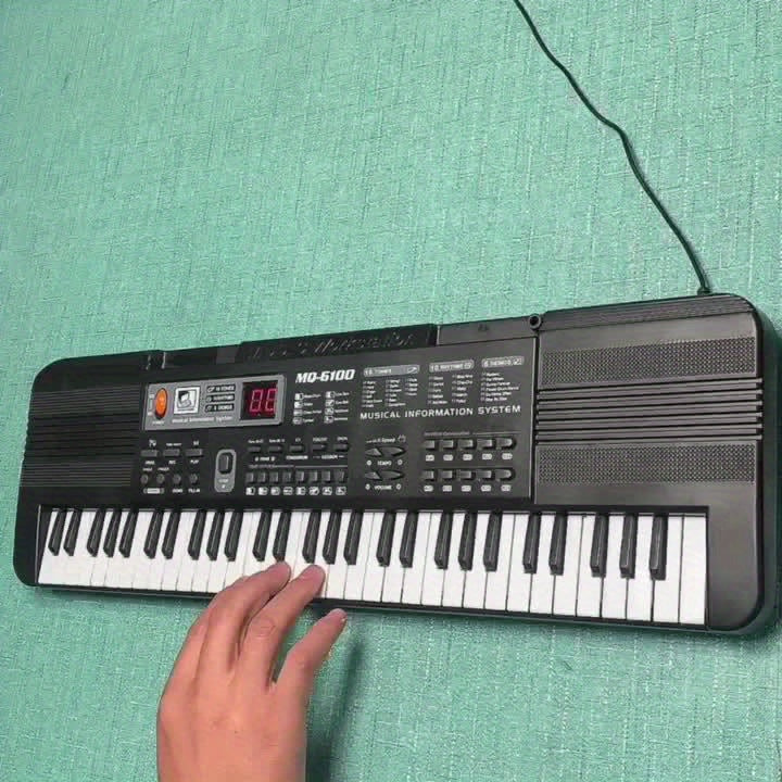 61 teclas de resposta ao toque teclado elétrico, teclado oriental, brinquedos musicais de piano de órgão eletrônico, presente de Natal e Halloween, presente de Ação de Graças