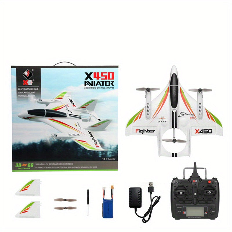 Six Way Vertical Takeoff And Landing 3D Stunt Aircraft Brushless Multi-function Remote Control Aircraft Foam Glider UAV