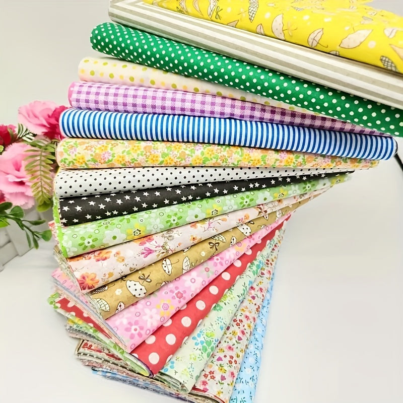 56pcs Floral Fabric DIY Handcraft Fabric Creative Patchwork Doll Clothing For DIY Sewing Scrapbooking Quilting Craft Patchwork 25in*25in\u002F9.8in*9.8in