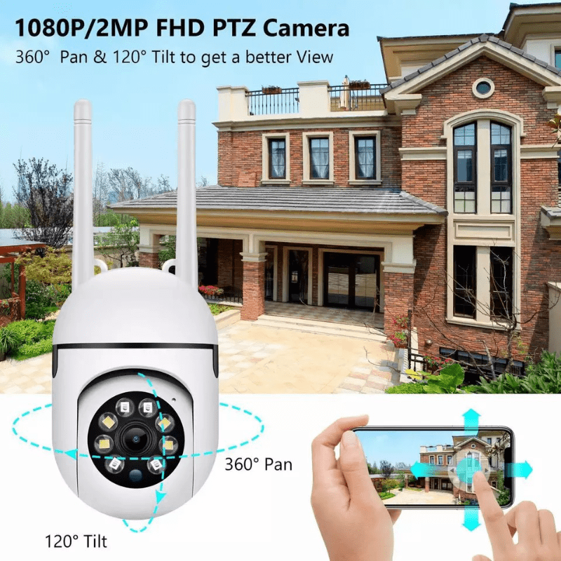 Secure Your Home with 1080P HD 5G WiFi Outdoor Night Vision Security Cameras