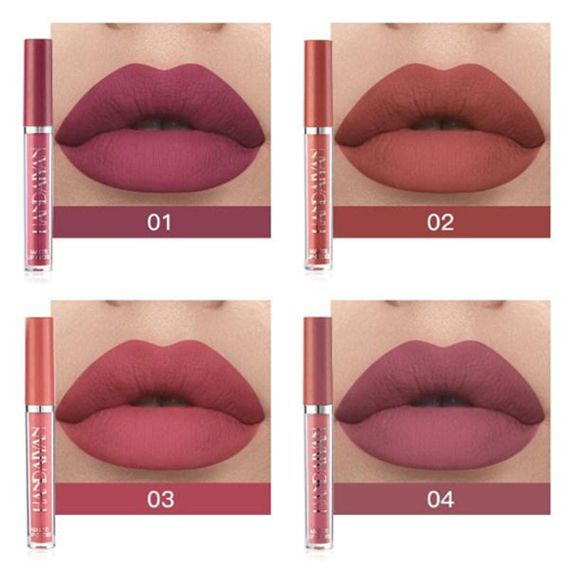 6 Pcs\u002FSet New Long Lasting Waterproof Lipstick Set Women Lips Makeup Cosmetic