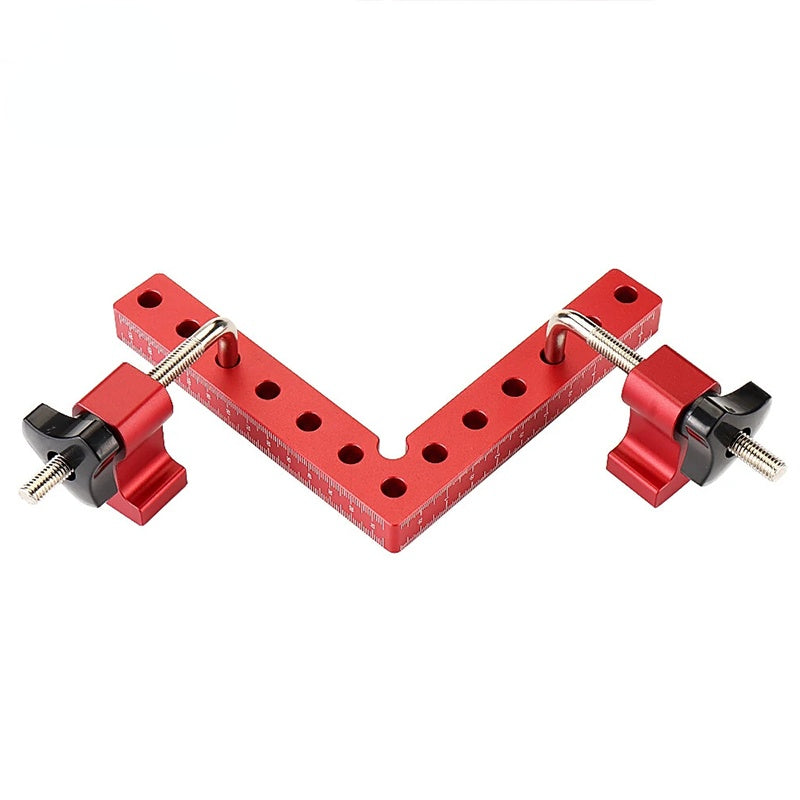 4 Packs, 90 Degree Aluminium Alloy Positioning Squares, Right Angle Clamps,  L-Shaped Corner Clamps, Woodworking Carpenter Clamps